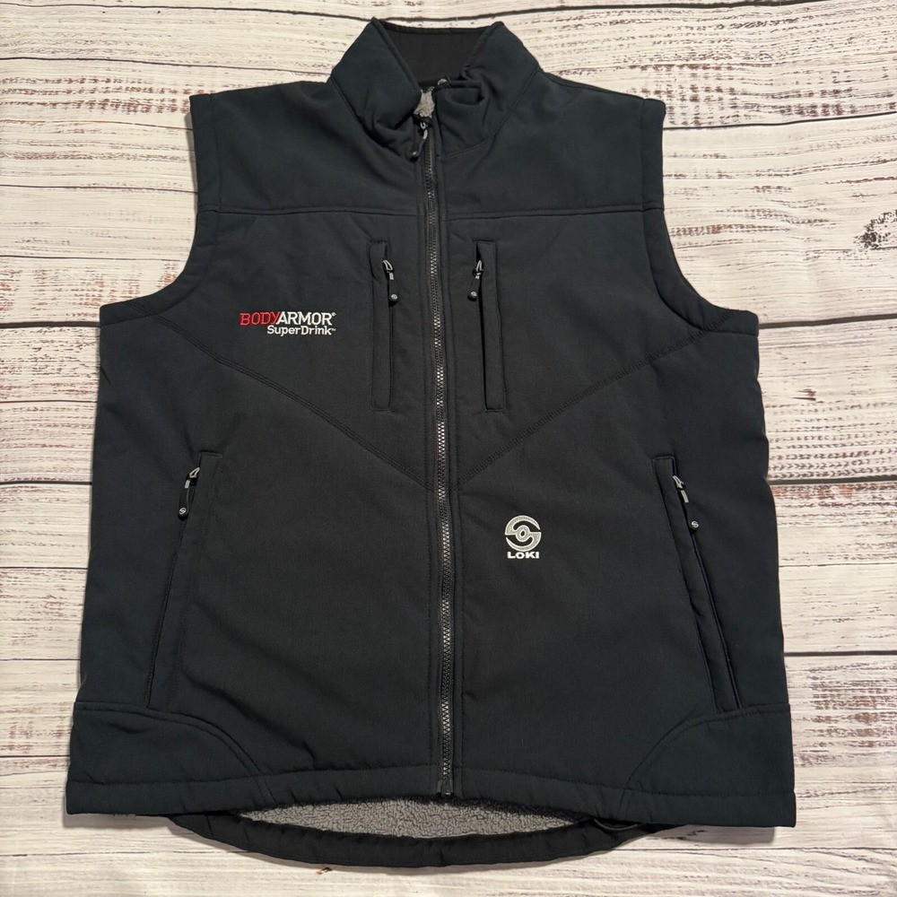 LOKI Vest Winter Black Sherpa Lined Men's Size Large